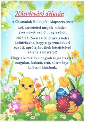 Húsvétváró délután.